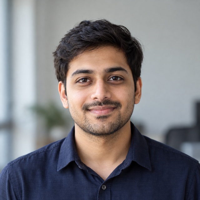 AI-generated portrait of fictional candidate Aarav Shah